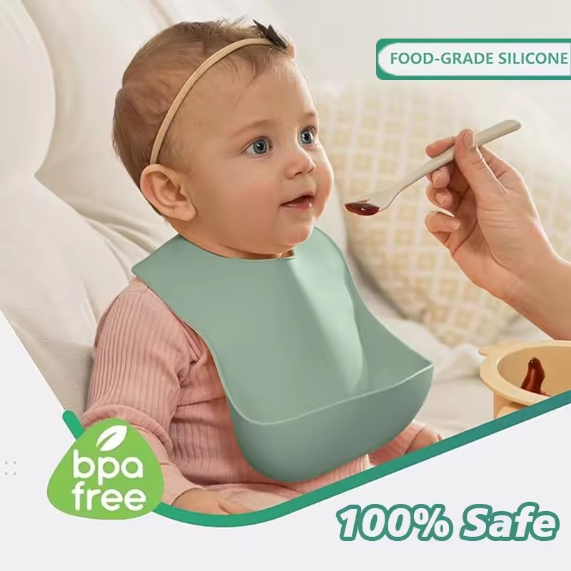 Baby Silicone Tray Bib Waterpr - Waterproof Baby Bibs Silicone recension och pris