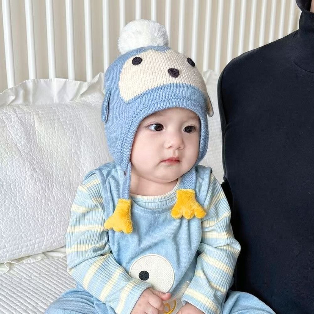 Adorable Baby Knitted Earflap  - Infant Beanie Hat With Ears recension och pris