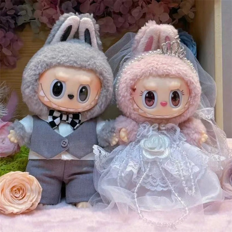 15 17cm For Labubu Doll Weddin - Baby Clothes recension och pris
