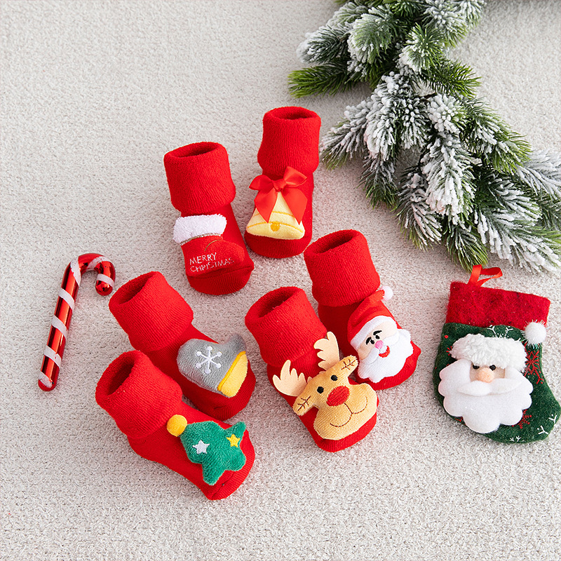 Baby Christmas Socks Newborns  - Unisex Baby Socks Non Slip recension och pris