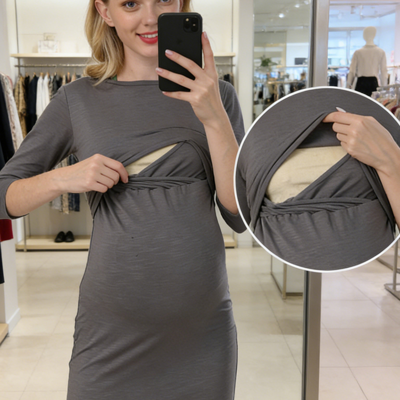 Maternity Dress Three-quarter  - Maternity Wear recension och pris