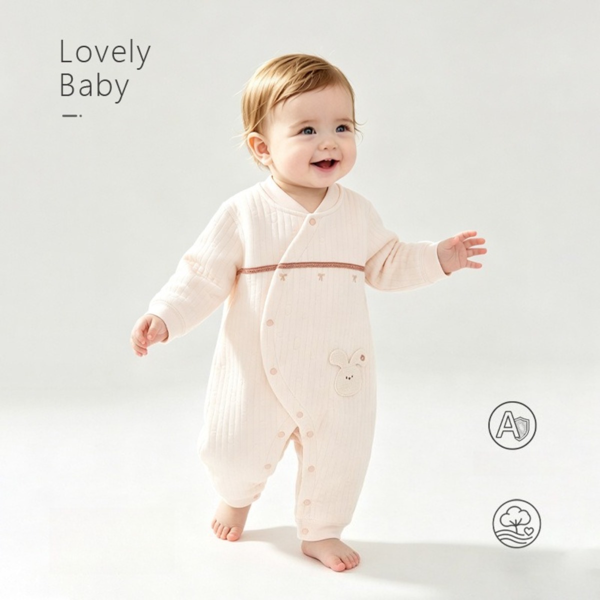 Newborn Baby Romper Lace Trim  - Baby Clothes recension och pris