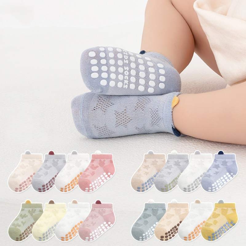 4Pairs/lot Children's Boy Girl - Unisex Baby Socks Non Slip recension och pris