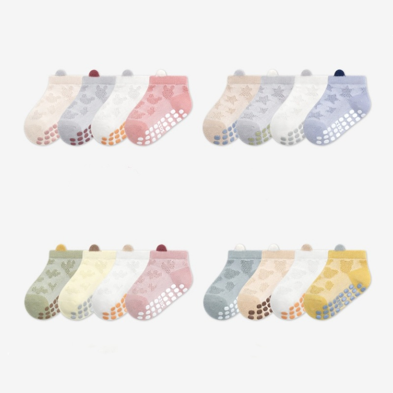 4Pairs/lot Children's Boy Girl - Unisex Baby Socks Non Slip recension och pris