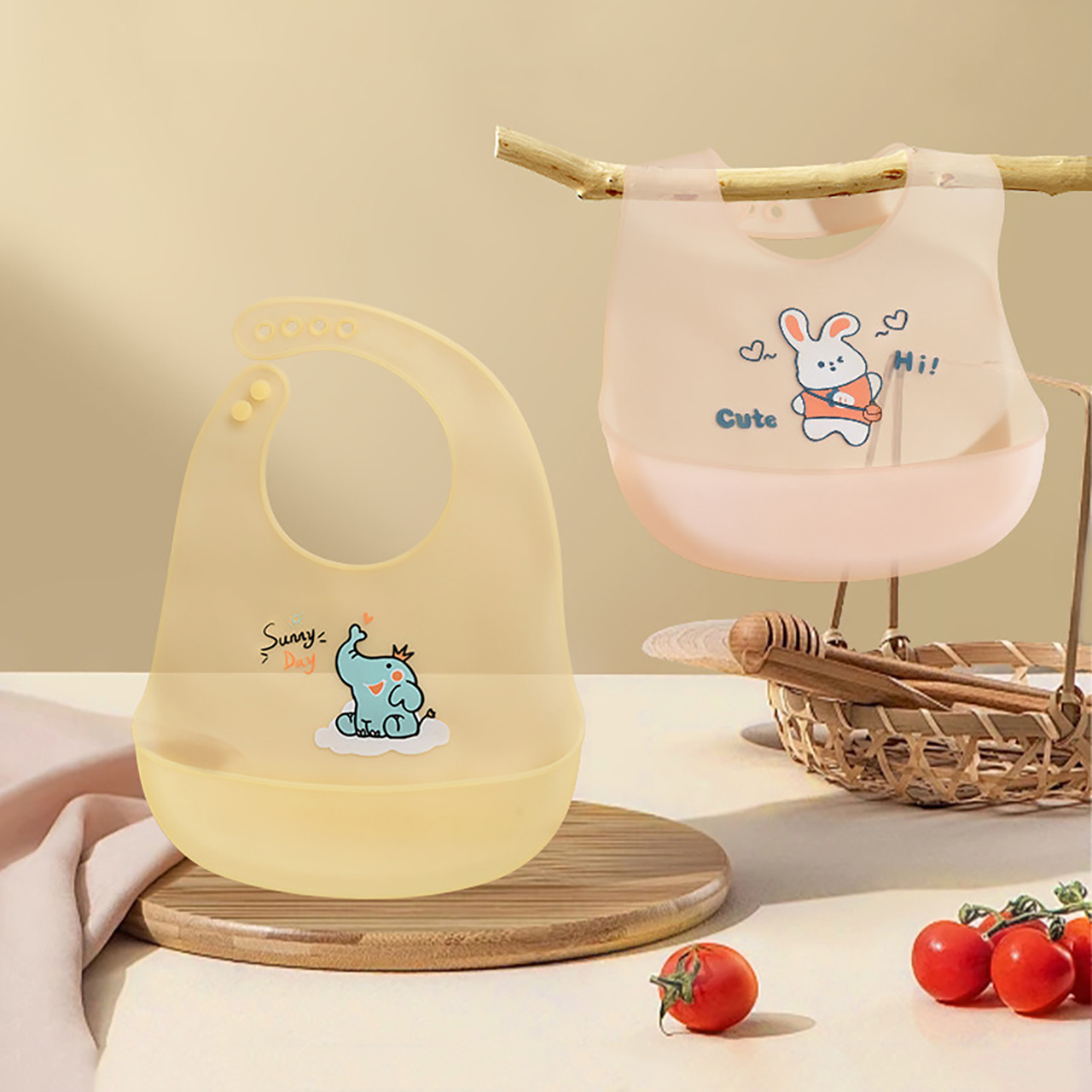 0-1Year Baby Silicone Bib Summ - Waterproof Baby Bibs Silicone recension och pris