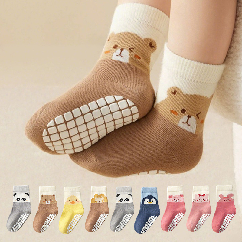 3Pairs Baby Adorable Animals P - Unisex Baby Socks Non Slip recension och pris