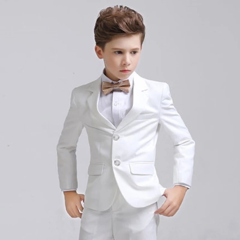 Kids Boys White Blazer Vest Pa - Baby Boy Suit Set Baptism recension och pris
