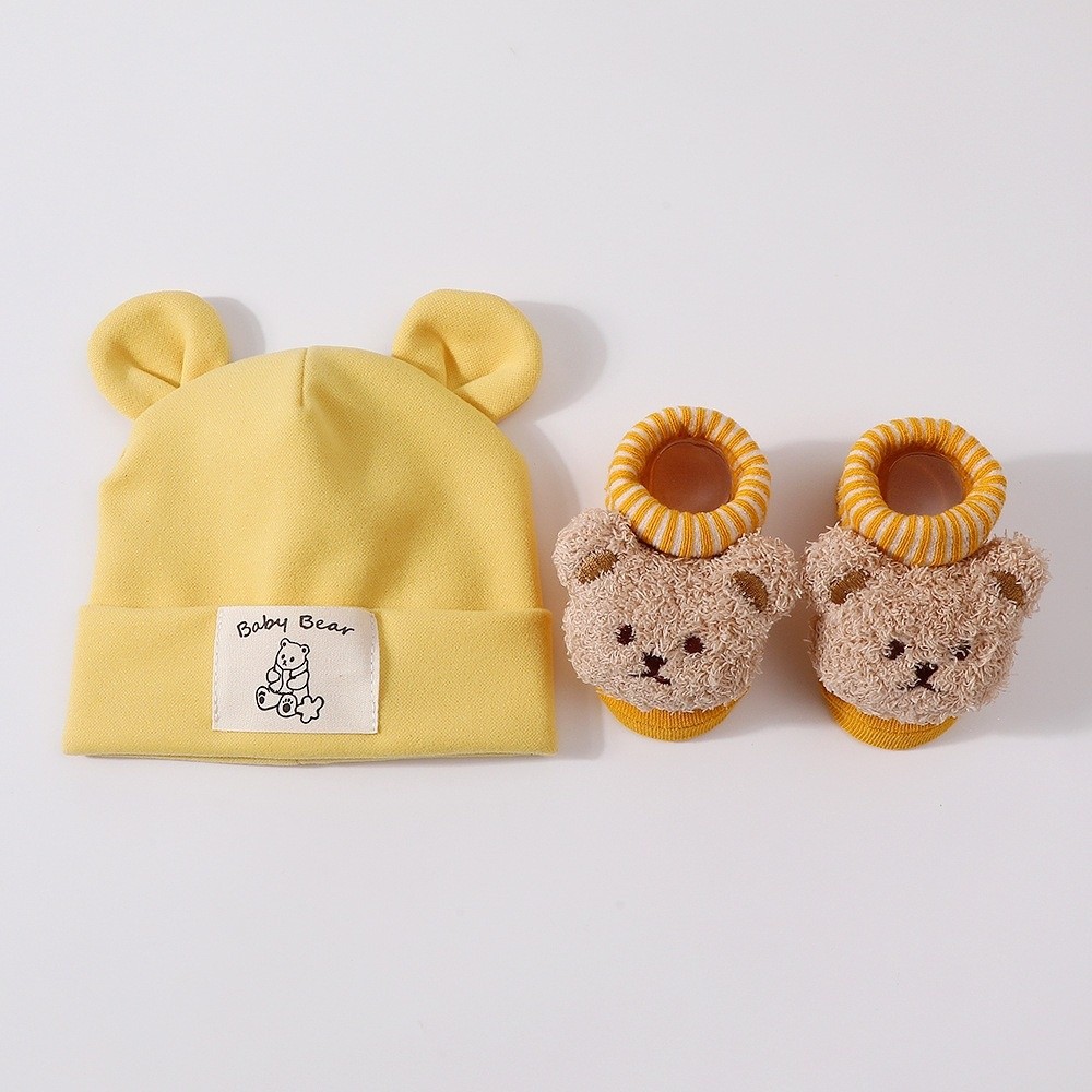 2Pcs/Set Cute Cotton Baby Hat  - Infant Beanie Hat With Ears recension och pris